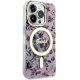 Guess dėklas iPhone 14 Pro Max telefonui Flower MagSafe, rožinis