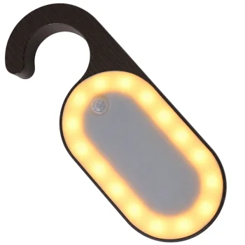 LED naktinis šviestuvas su judesio jutikliu ir pakaba, juodas