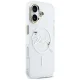 Karl Lagerfeld IML Choupettes Karl Script Logo MagSafe dėklas iPhone 17, skaidrus