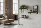 ModernHome pakabinamas augalų stovas su 3 lentynomis, lofto stiliaus