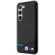 BMW Leather Carbon dėklas skirtas Samsung Galaxy S23+, juodas
