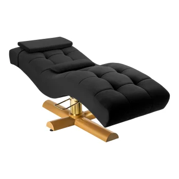 Profesionalus blakstienų priauginimo gultas Sillon Corona, juodas