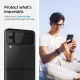 Spigen lanksto plėvelė ir kameros apsauginis stiklas Samsung Galaxy Z Flip 3 5G, juodas