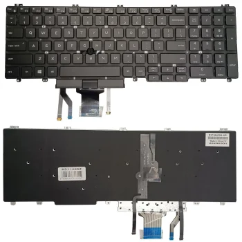 Dell Latitude 5500 Keyboard with Backlight and Trackpoint, Black