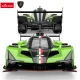 Rastar Lamborghini SC63 LMDH RC radijo bangomis valdomas automobilis 1:14, juodas/žalias