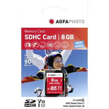 AgfaPhoto SDHC atminties kortelė 8 GB Class 10 UHS-I U1 V10