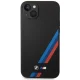 BMW Silicone Slanted Stripes dėklas iPhone 14 Plus / 15 Plus, juodas