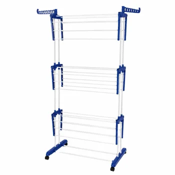 Foldable Vertical Clothes Drying Rack, White
