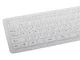 White silicone rubber keyboard with USB and numeric keypad