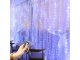 Indoor 300 LED Curtain String Lights with Remote, Cool White, 3x2.9m