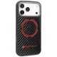 Audi dėklas iPhone 17 Pro Max telefonui RSQ Carbon Fiber Sport, juodas