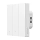 Išmanusis Zigbee jutiklinis sieninis jungiklis Sonoff ZBM5-3C-86W, 3 kanalų, baltas