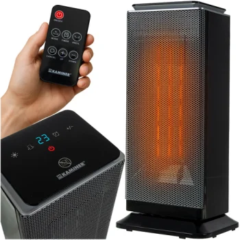 Kaminer Lumni 2.0 Electric Ceramic Heater 2000W, Black