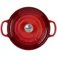 Ketaus troškintuvas Le Creuset Signature apvalus 22 cm 3.3 l, Cerise