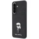 Karl Lagerfeld Fixed Glitter Ikonik Logo dėklas skirtas Samsung Galaxy A37 5G, juodas