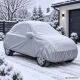 Vandeniui atsparus automobilio uždangalas PEVA, dydis M (430 x 160 x 120 cm), sidabriškai pilkas