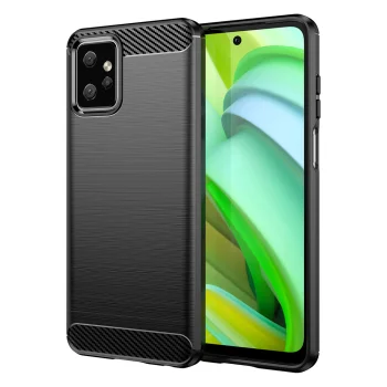 Dėklas Motorola Moto G Power 2023, Carbon Case, juodas