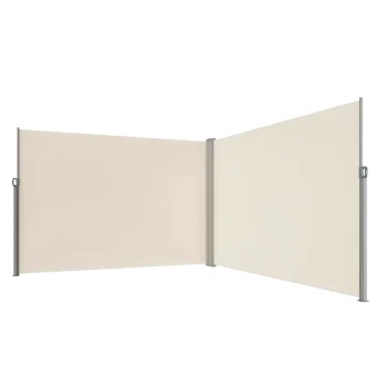 Ištraukiama kampinė šoninė markizė Case LUARO, 181 x 620 cm, smėlio spalvos
