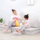 Modulinė vaikiška sofa Ecotoys TMSRT-15, 10 dalių, pilka