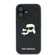 Karl Lagerfeld Monogram Karl & Choupette dėklas iPhone 16 Plus, juodas