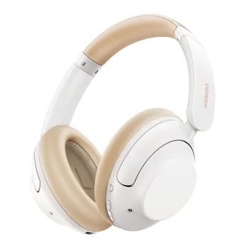Belaidės ausinės Ugreen HP202 HiTune Max5 Hybrid ANC, baltos