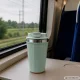 Termopuodelis su siurbtuku 380 ml, žalias