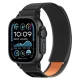 Tech-Protect Nylon Elite dirželis Apple Watch 44 / 45 / 46 / 49 mm, juodas / oranžinis