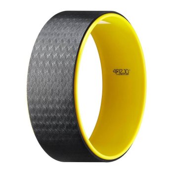 Jogos ir tempimo ratas 4Fizjo Dharma XXL, 40 cm, geltonas / juodas