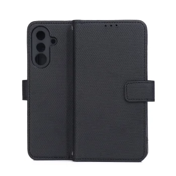 Atverčiamas dėklas Smart Triangle telefonui Samsung Galaxy A36 5G / A56 5G, juodas