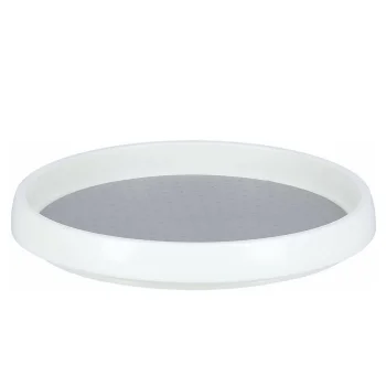 Lazy Susan Turntable Organizer 25 cm for Cabinet and Pantry, White
