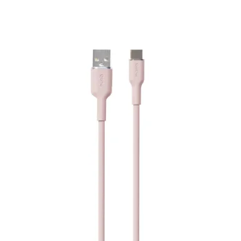 Puro Soft USB-A to USB-C Cable (18W, 1.5m) - Pink