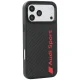 Audi R8 Carbon Fiber MagSafe dėklas iPhone 18 Pro Max / 17 Pro Max, juodas