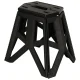 Folding Camping Stool 40 cm, Black