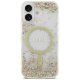 Guess Resin Bottom Glitter MagSafe dėklas skirtas iPhone 17, auksinis