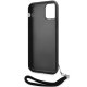 Karl Lagerfeld iPhone 11 / XR dėklas Sequins Cord, sidabrinis