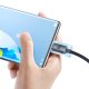 Baseus Crystal Shine USB Type C Data Charging Cable 100W, 2m, Black