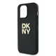 DKNY dėklas iPhone 14 Pro Max su riešo dirželiu, juodas