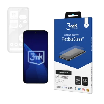 Hibridinis apsauginis stiklas 3mk FlexibleGlass telefonui Nothing Phone (4a)