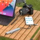 USB šakotuvas 8-in-1 Wozinsky WAH-81 su USB-C, USB 3.0, kortelių skaitytuvu ir 3.5 mm lizdu, pilkas