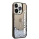 Karl Lagerfeld dėklas iPhone 14 Pro su MagSafe, Liquid Glitter, juodas