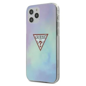 Guess Tie & Dye dėklas, skirtas iPhone 12 Pro Max, mėlynas