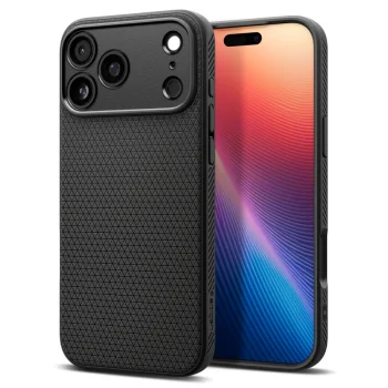 Spigen Liquid Air Case for Apple iPhone 17 Pro, Matte Black