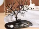 Jewellery Tree Stand Organiser with Ring Tray, Deer Antler Design, Black
