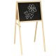 Children\'s Double-sided Magnetic Wooden Drawing Board with Accessories, 43x50x84 cm