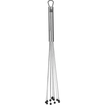 Virtuvinis plakiklis WMF Profi Plus su silikoniniais rutuliukais 32 cm, sidabrinis/juodas