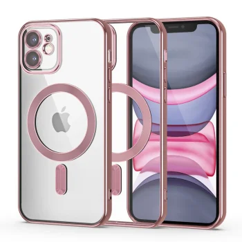 Dėklas iPhone 11 Tech-Protect MagShine MagSafe, rožinis