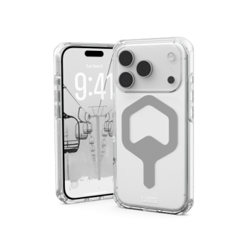 UAG Plyo MagSafe dėklas iPhone 17 Pro telefonui, skaidri pilka