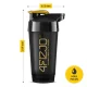Sportinis plaktuvas 4Fizjo ULTRA, 700 ml, juodas / auksinis