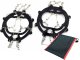 Anti-Slip Ice Cleats for Shoes, 8 Steel Spikes, Size 36-40, Black