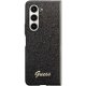 Guess Glitter Script dėklas, skirtas Samsung Galaxy Z Fold 5, juodas